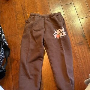 Kids Brown Sweatpants